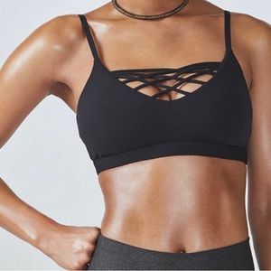 Fabletics Lenni Sports Bra ~ Black ~ Sz Large